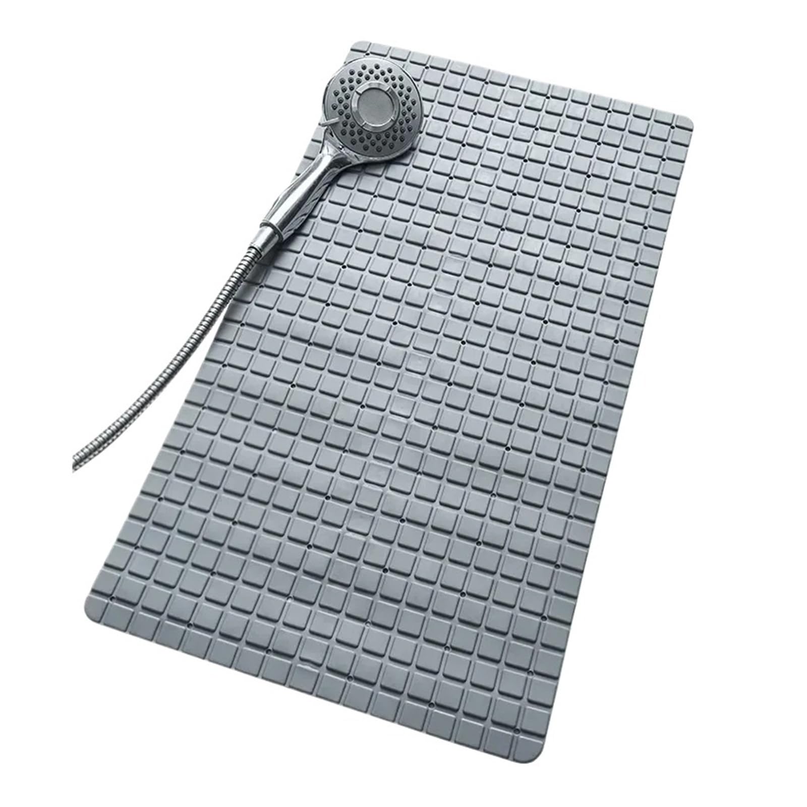 Alfombrilla De Ducha Antideslizante Alfombrilla de Ducha Antideslizante for baño, bañera de Cocina porosa, Ducha de succión Fuerte, 1 ud.(Grey)