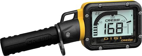 Cressi Digital Gauge Test Digi Yellow Bar