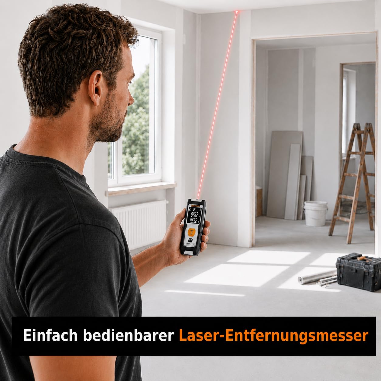 Laserliner Télémètre laser avec sacoche et piles LaserRange-Master i3-30 m EcoLine - Electroportatif et machine