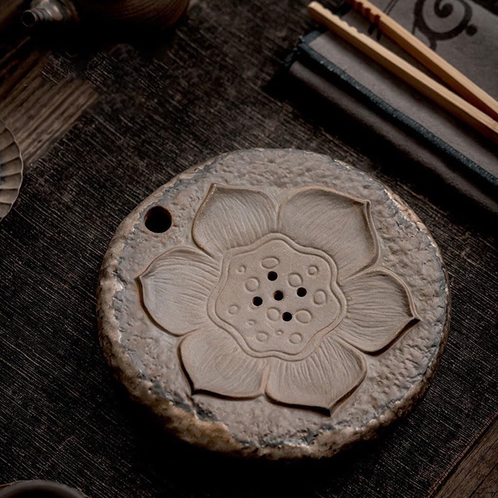 Tea Tray Dry Brewing Table Retro Ceramic Pot Holder Household Kung Fu Tea Set Accessories Tea Holder Tea Tray Tea Tray Gongfu Tea Tray