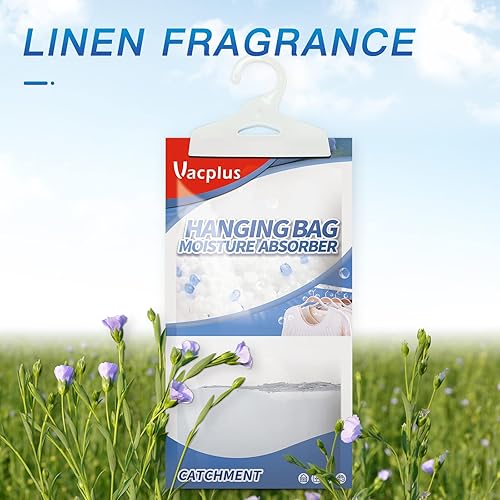 Miniatura 2 de Vacplus Absorbedores de humedad, paquetes de humedad colgantes para absorber eficazmente el exceso de humedad, deshumidificadores de armario y
