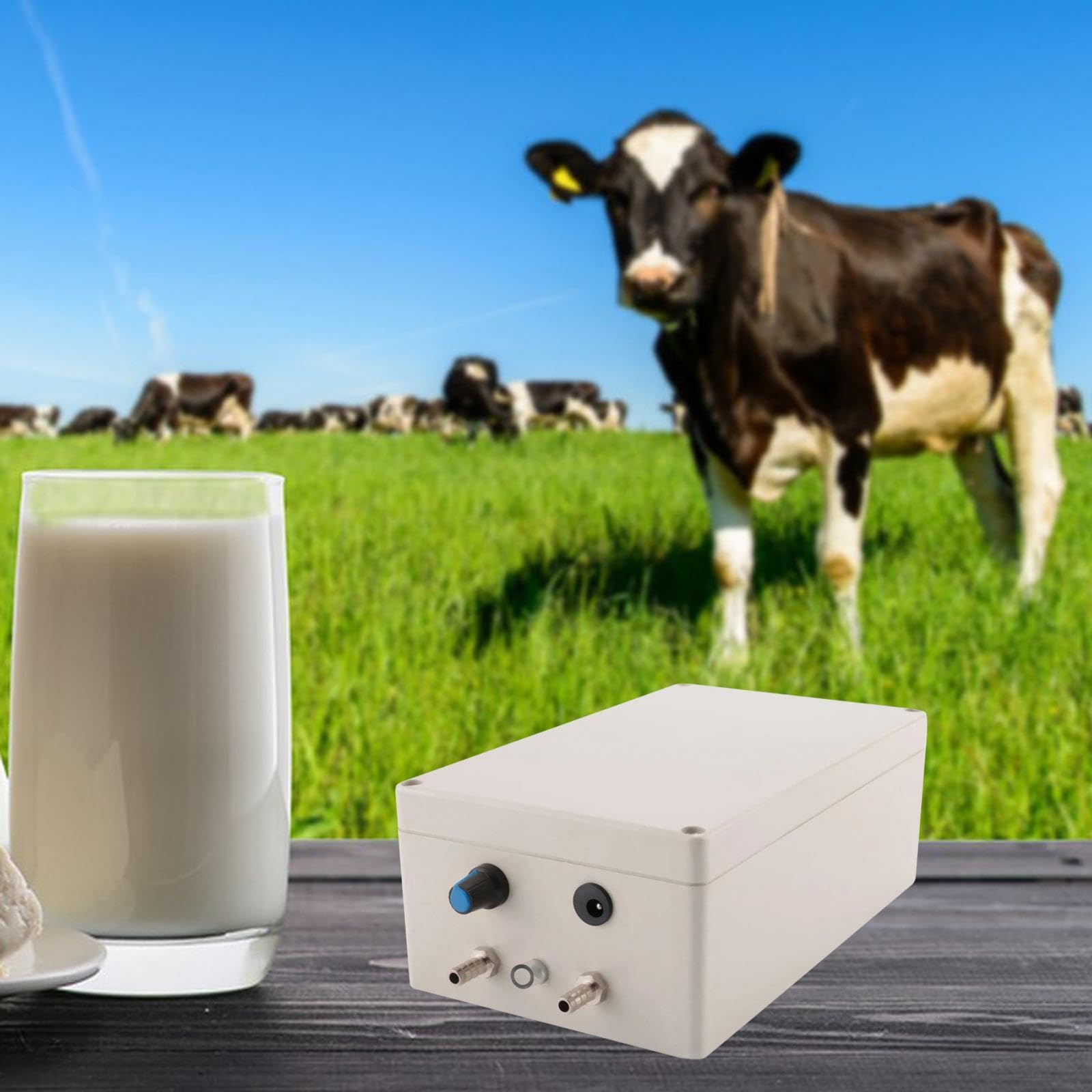 MagiDeal Melkmaschine, Vakuumpumpe, langlebig, stabile Geschwindigkeit, einstellbar, Schafmelkmaschine, Melkgerät für Pferde, Schafe, Pulsierend