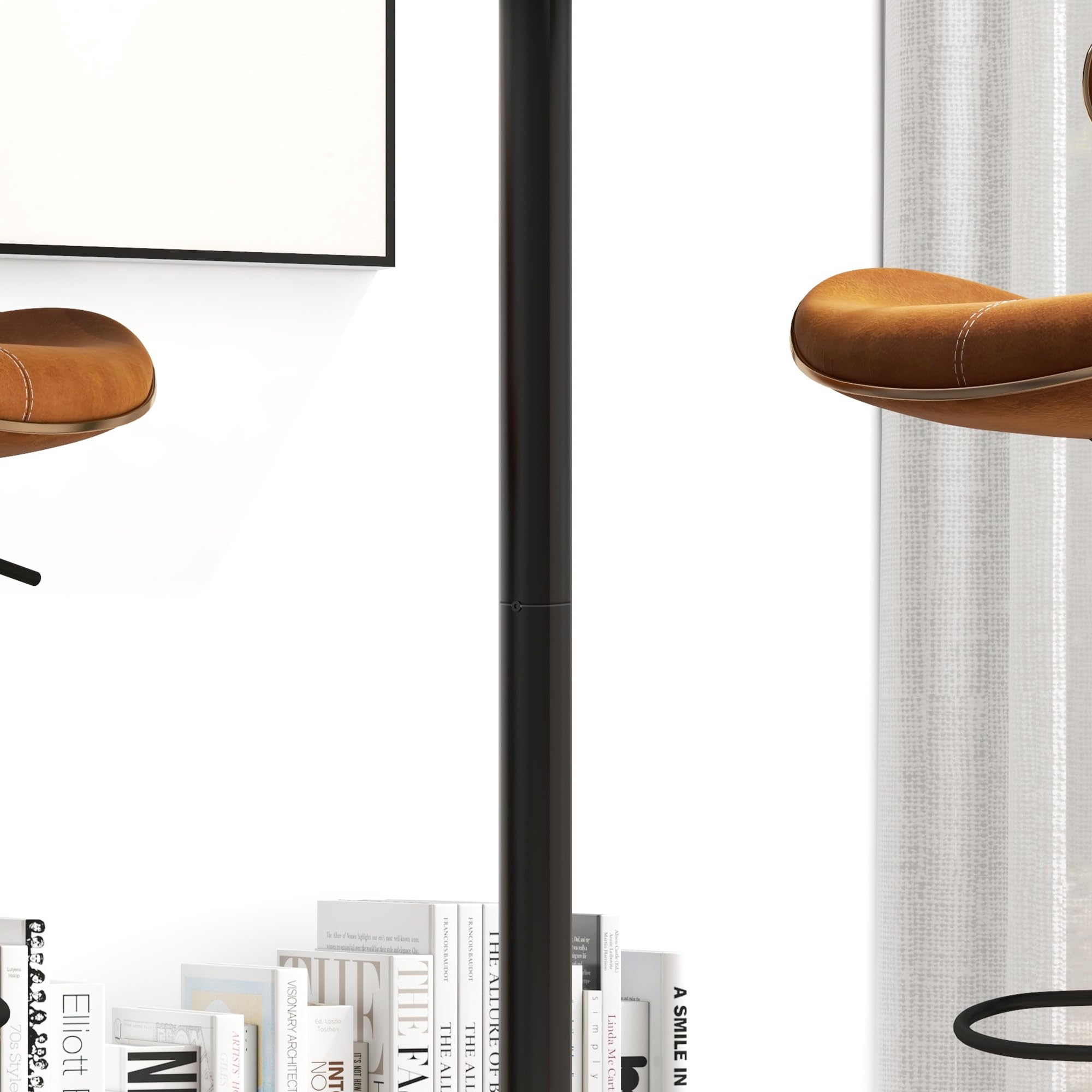HOMCOM Mesa de Bar Redonda, Mesa de Comedor, Ø60x102 cm, con Encimera Laminada y Marco de Acero, para 2 Personas, Moderna, para Casa, Cocina, Negro