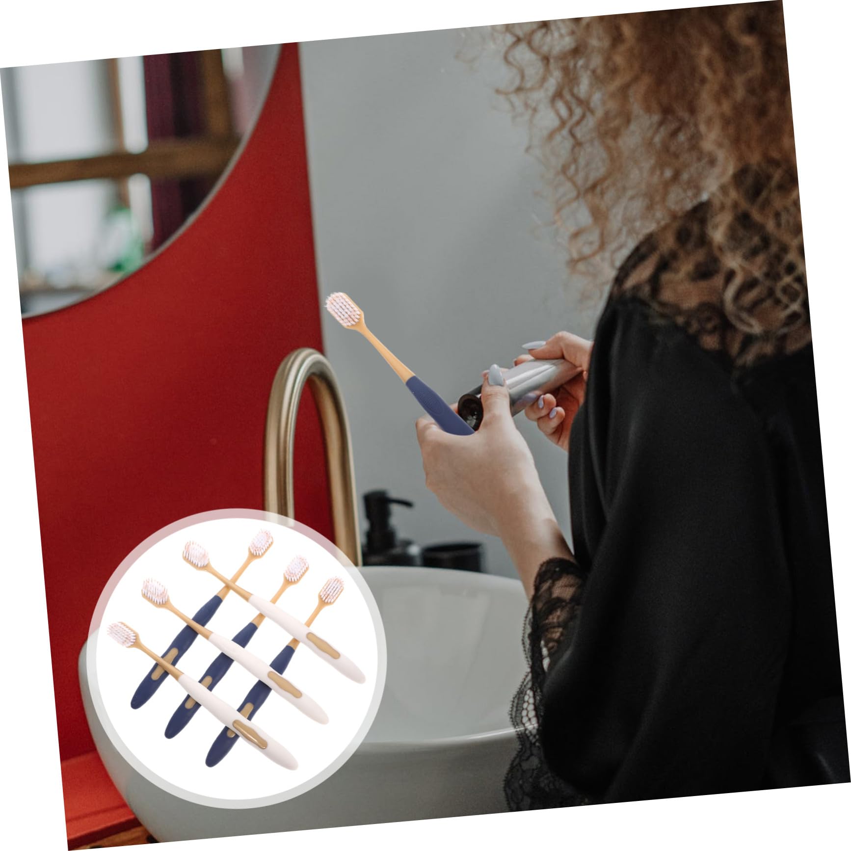 Hemobllo 36pezzi Spazzolini Da Denti Manuali Setole Morbide Resistenza All Usura Impugnatura Ergonomica Adatti Per Uso Domestico e Portatile Come Fornitura Giornaliera