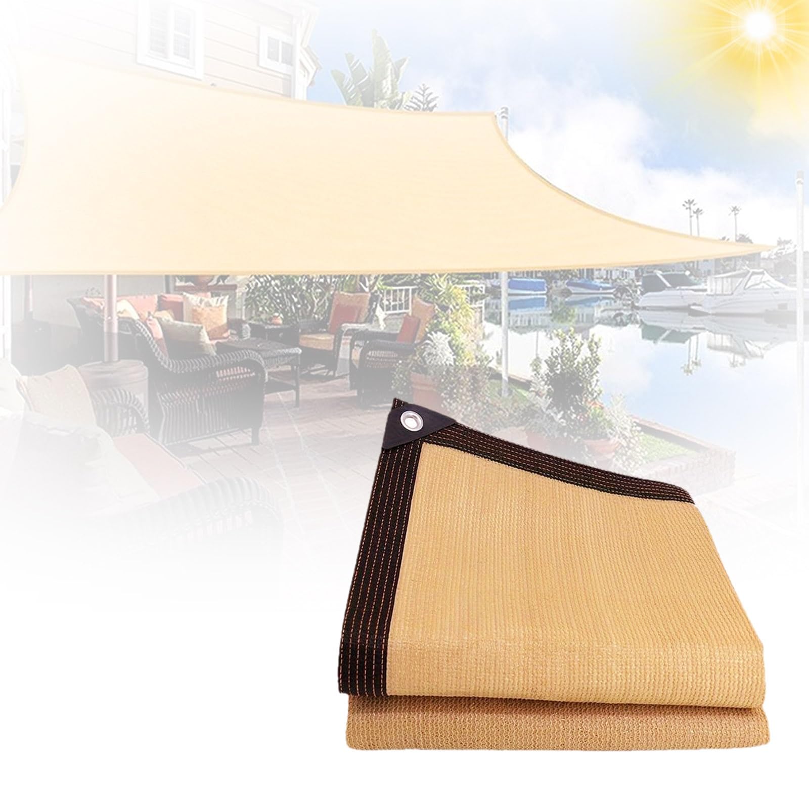 Toile d'ombrage de jardin en bâche maille filet pour serre et terrasse