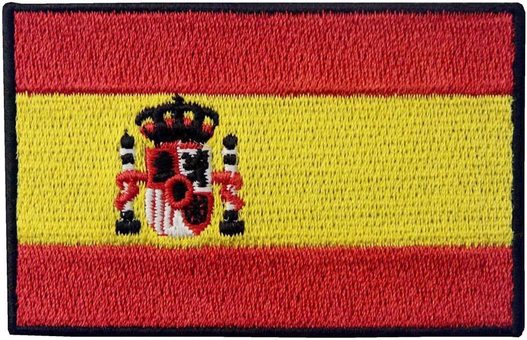 Spain Flag Embroidered Patch Spanish Iron On Sew On National Emblem