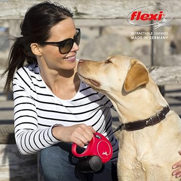Flexi Cl30T8.210.R Roll Leash New Classic L Tape 8 M, Red
