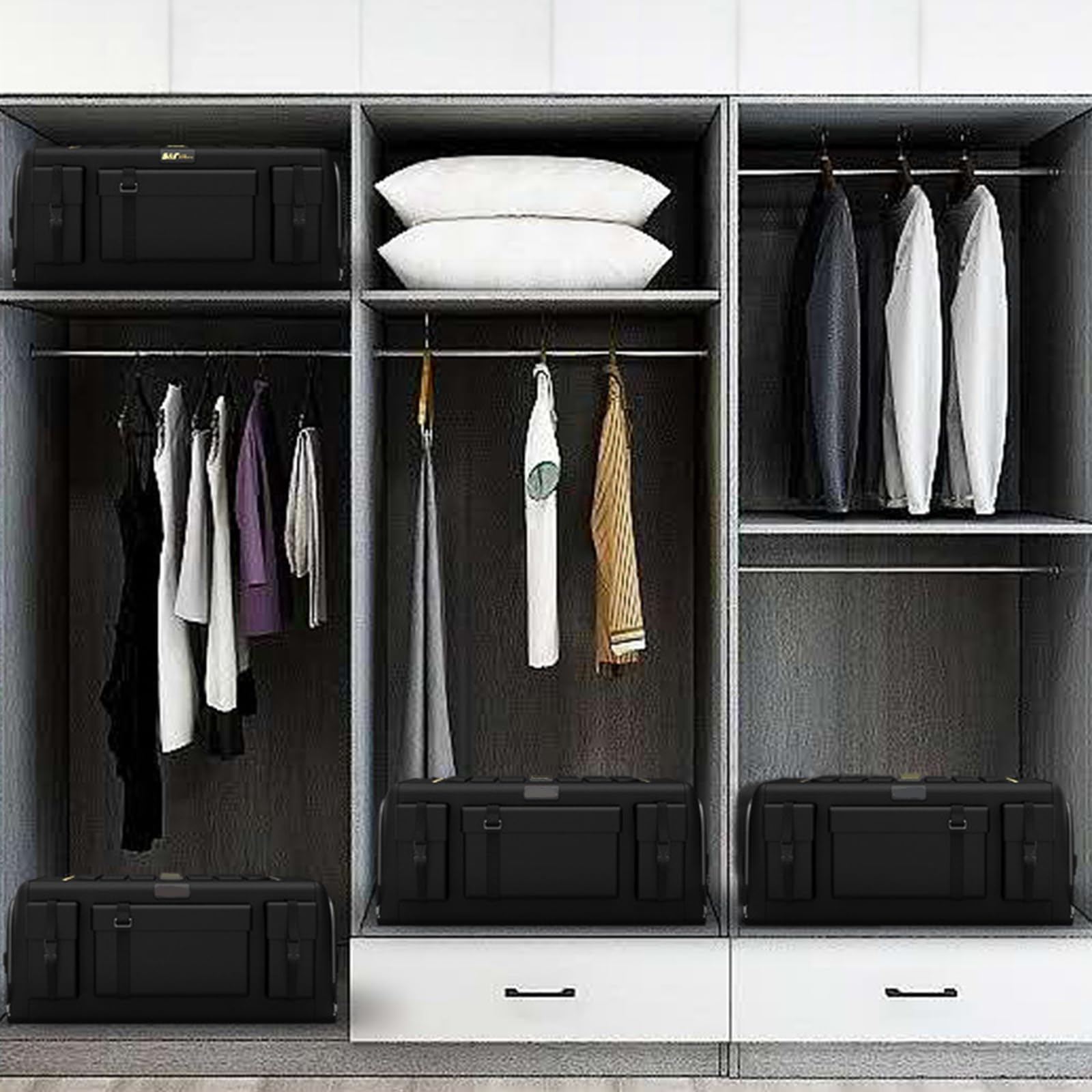 Organizadores De para Maletero Caja Almacenamiento Tela Oxford Plegable Y Ajustable Gran Capacidad Organizador Maletero Viaje Familiar