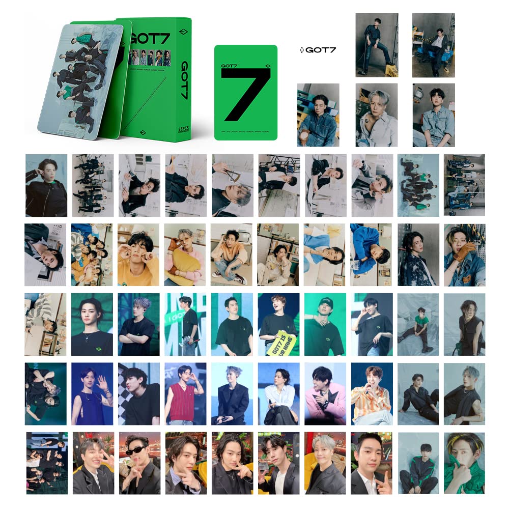 Kpop GOT7 Lomo Cards 55 Pack GOT7 2022 GOT7 Card for Album, GOT7