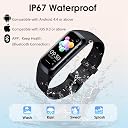 Fitness Tracker, 24/7 Heart Rate Blood Oxygen Blood Pressure Body Temp Monitor Sleep Calorie Tracker with 1.1" AMOLED Touch Color Screen Pedometer Smart Watch Waterproof for Women Men Android iOS gallery image