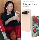 YATWIN Silicone Back Case for Google Pixel 9 Pro XL, Soft-Touch Phone Back Cover for Google Pixel 9 Pro XL - Link Pink gallery image