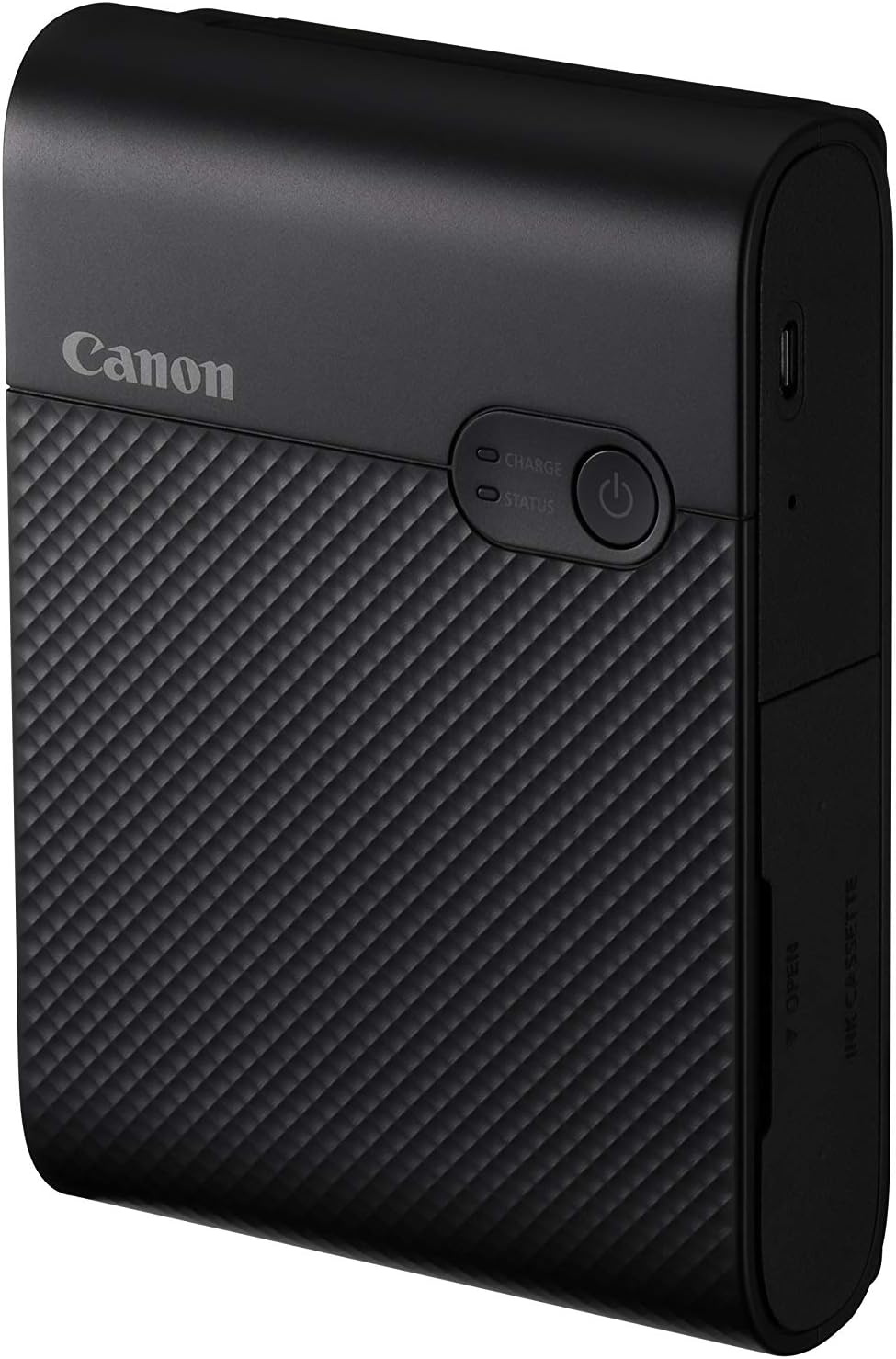 Canon SELPHY Square QX10 Compact Photo Printer + Color Ink/Label XS-20L Bundle, Black, for iPhone or Android