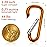 Sprookber 2.28 Small Carabiner Keychain, D Ring & Key Clip, Multipurpose, Set of 20