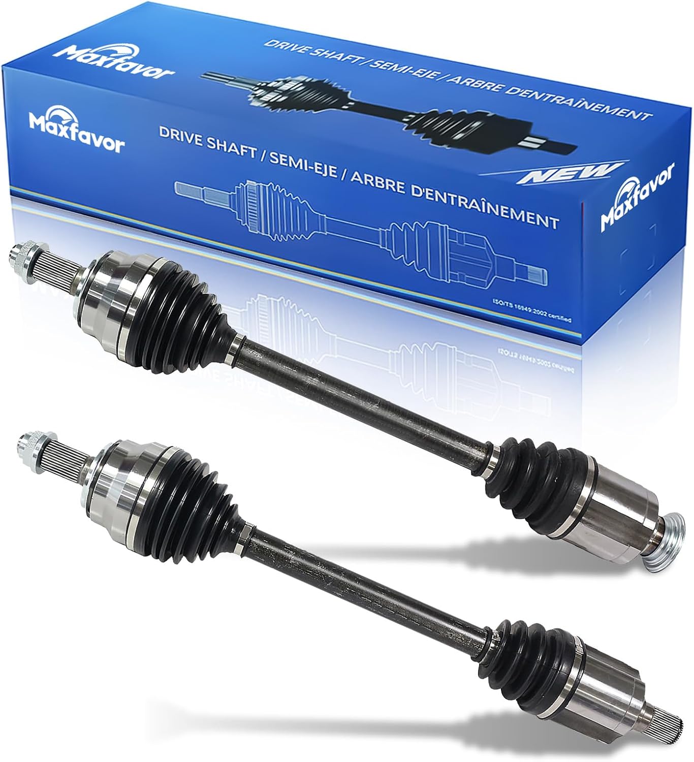 Maxfavor 4WD CV Axle fit for 2018 2019 2020 2021 2022 Honda Odyssey, EX-L EX Elite Prime 3.5L V6, CV Axle Shaft Assembly Front Left Right (Passenger Driver) Side