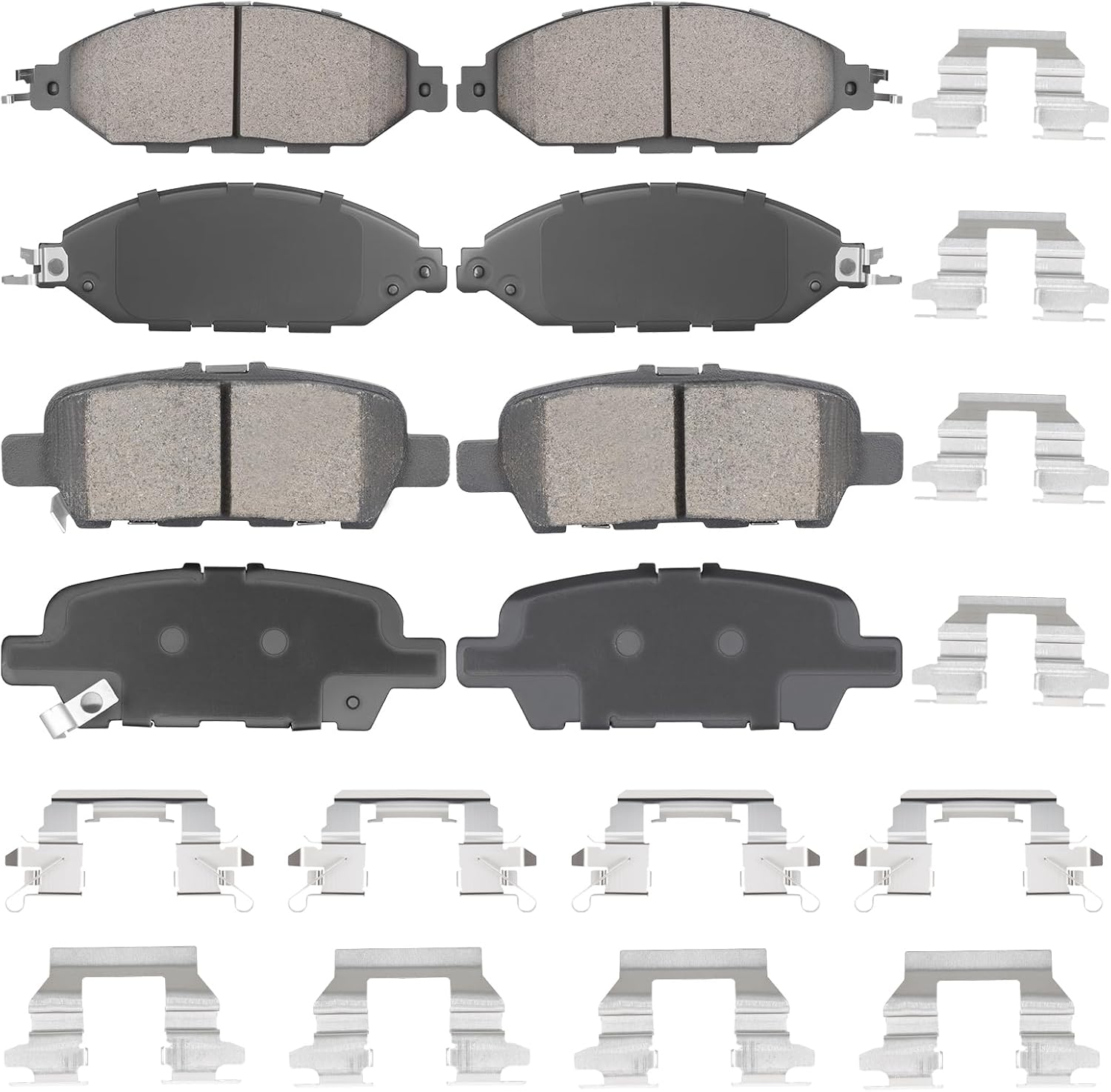 Front & Rear Ceramic Brake Pads Set for Nissan Murano 2015-2020, Pathfinder 2013-2019, for INFINITI JX35 2013, QX60 2014-2019, 8PCS