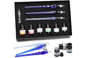 Glass Dip Pens Calligraphy Set with A Nice Pen Holder
