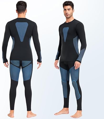 Miniatura 2 de SIMIYA Conjunto de ropa interior térmica para hombre, ropa interior larga para hombre, ropa interior larga para hombre, parte inferior superior