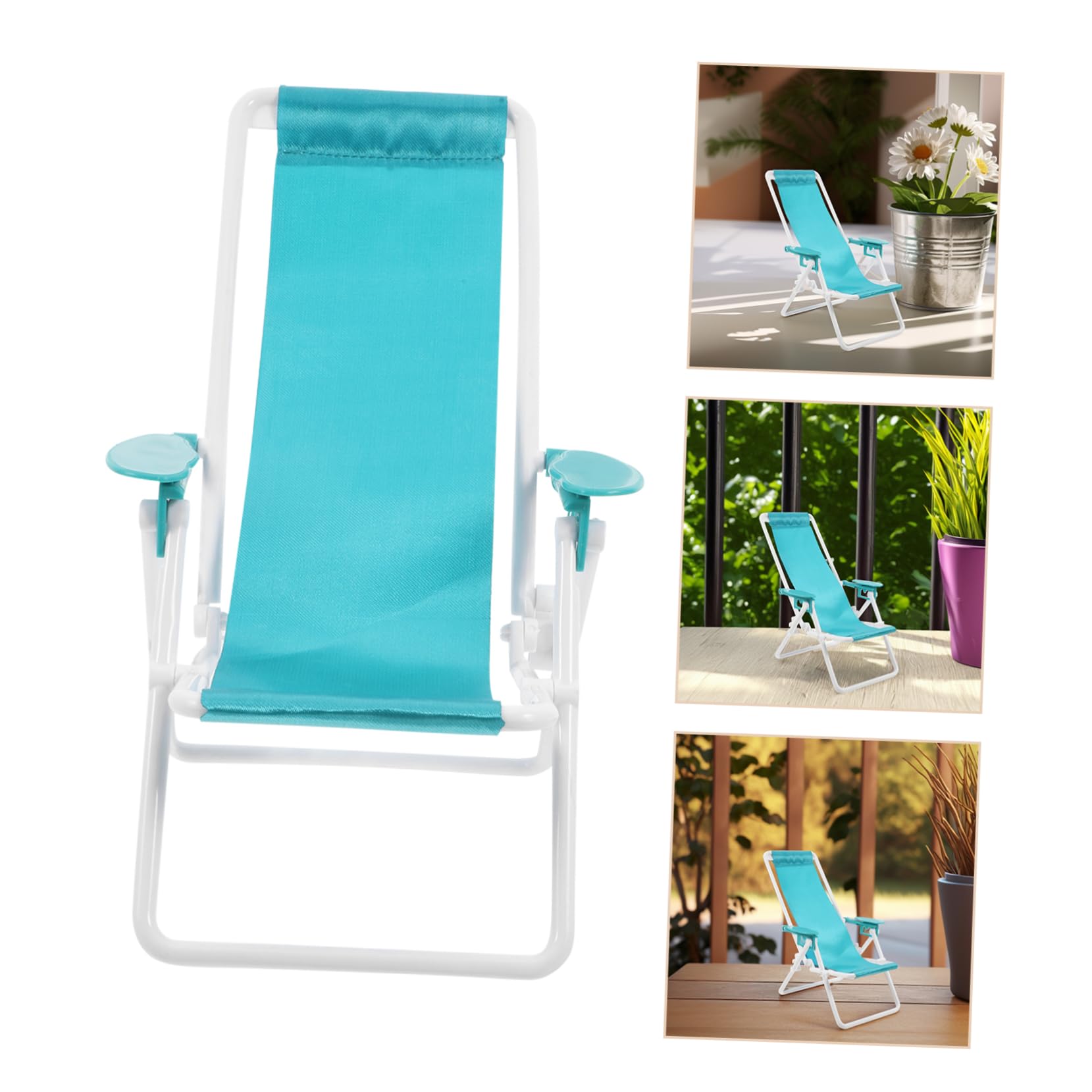 OSALADI Sedia da spiaggia portatile sdraio per adulti poltrona plastica