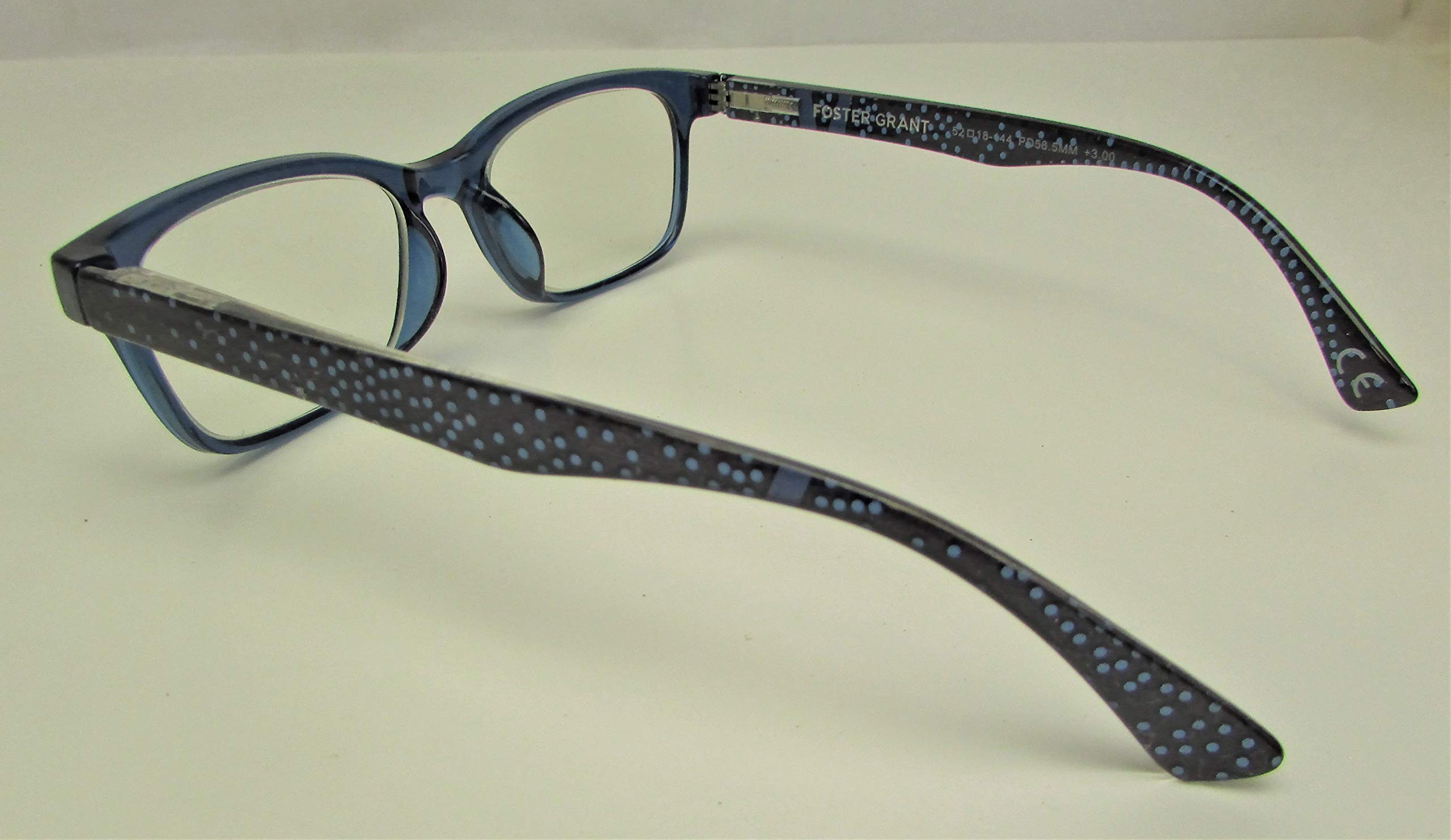 Foster Grant Parissa Women's Premium Translucent Blue Reading Glasses 1 75