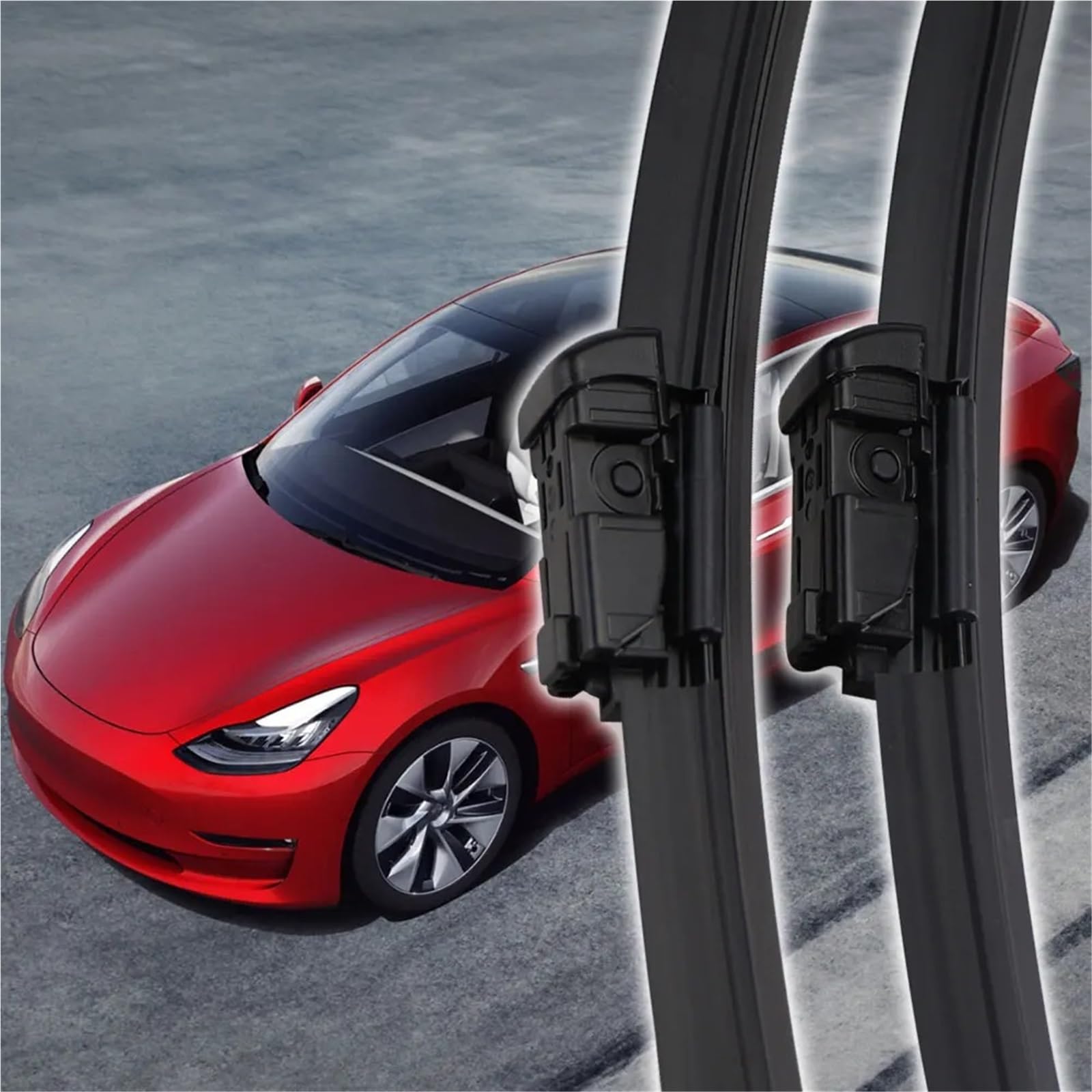 Limpia Parabrisas Para Tesla Para Model 3 2018-2022 Accesorios Para Coche Escobillas Limpiaparabrisas Delanteras De 28+17" Escobillas Limpiaparabrisas