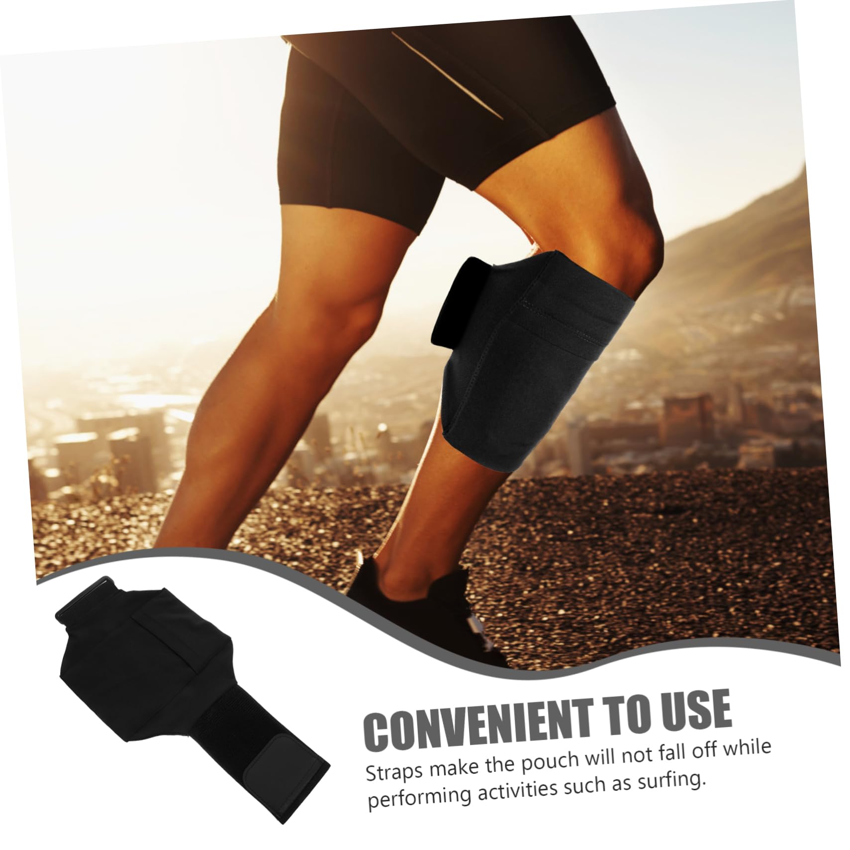 LIOOBO 6pièces De Sport Multifonction De Jambe Ajustable pour Téléphone Mobile pour Course Le Cyclisme Activités De Plein Air