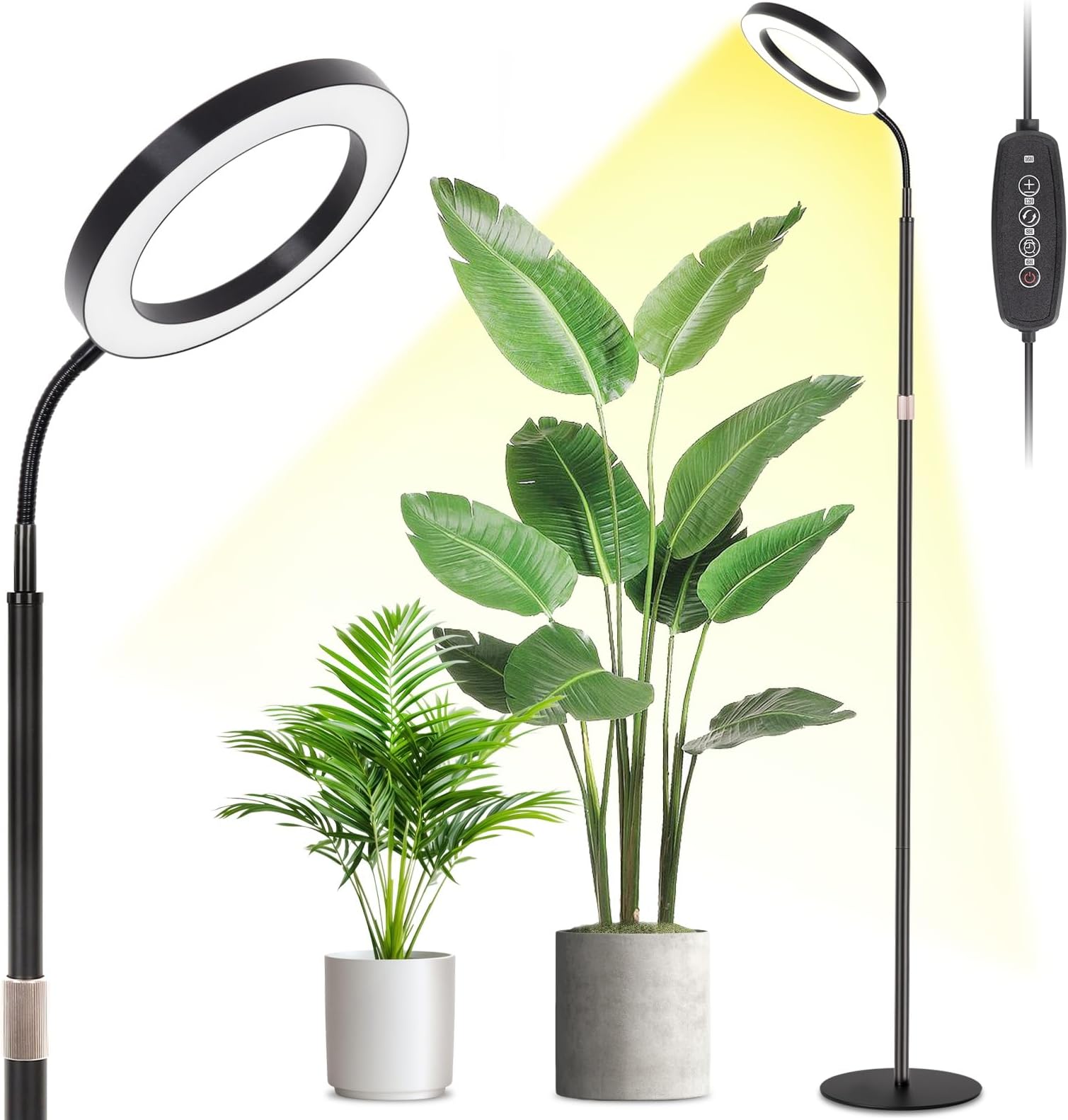 Lbw - Grow Lights For Indoor Plants With Full Spectrum Support, Floor Plant Growing, 108 Led Standing Lamp, Auto Timer