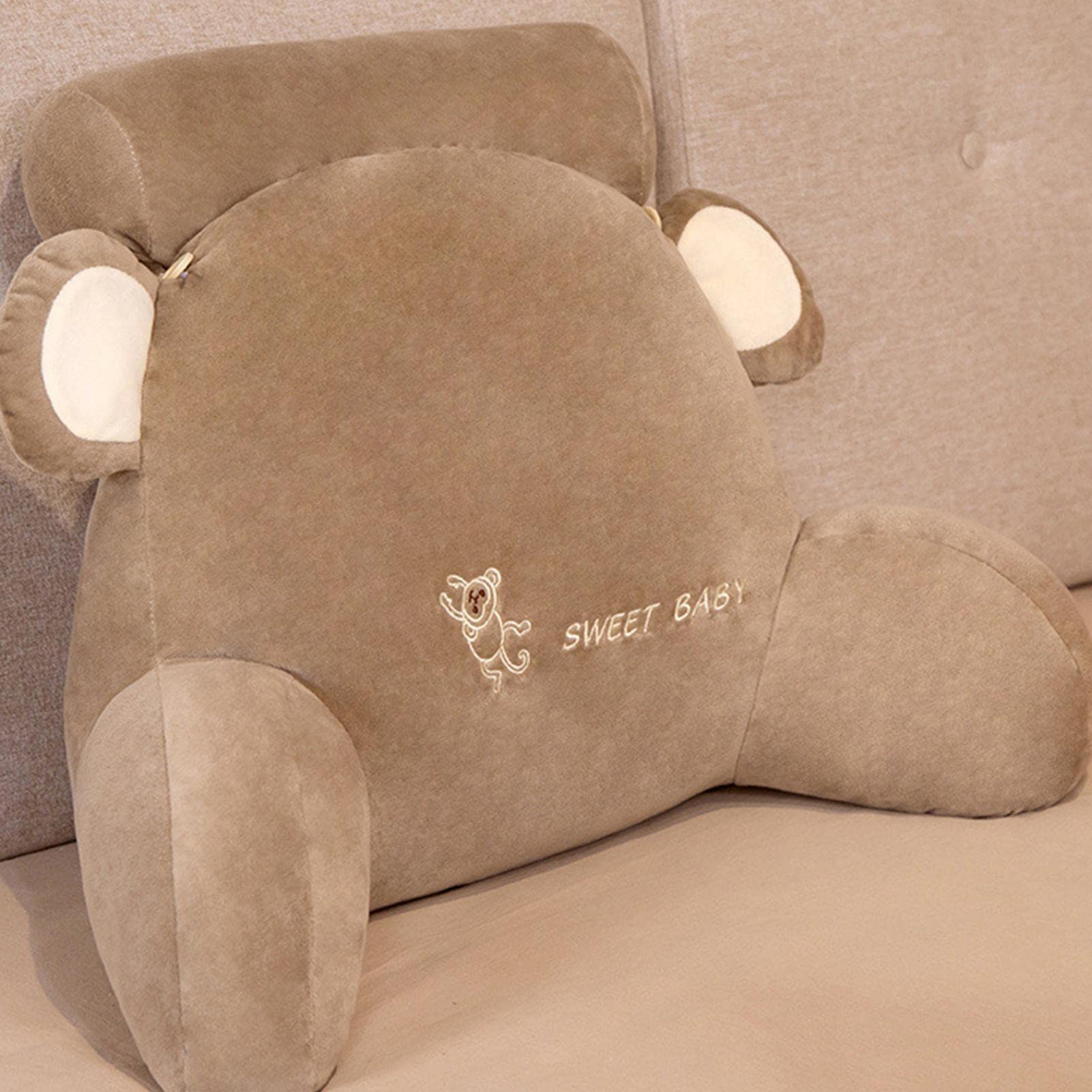 Poduszka na krzesło Poduszka do czytania, poduszka pod plecy, duża poduszka z podłokietnikami, oparcie łóżka Poduszka pod plecy, wygodna i ergonomiczna poduszka Sofa klinowa, łóżko, fotel (Color : Mo