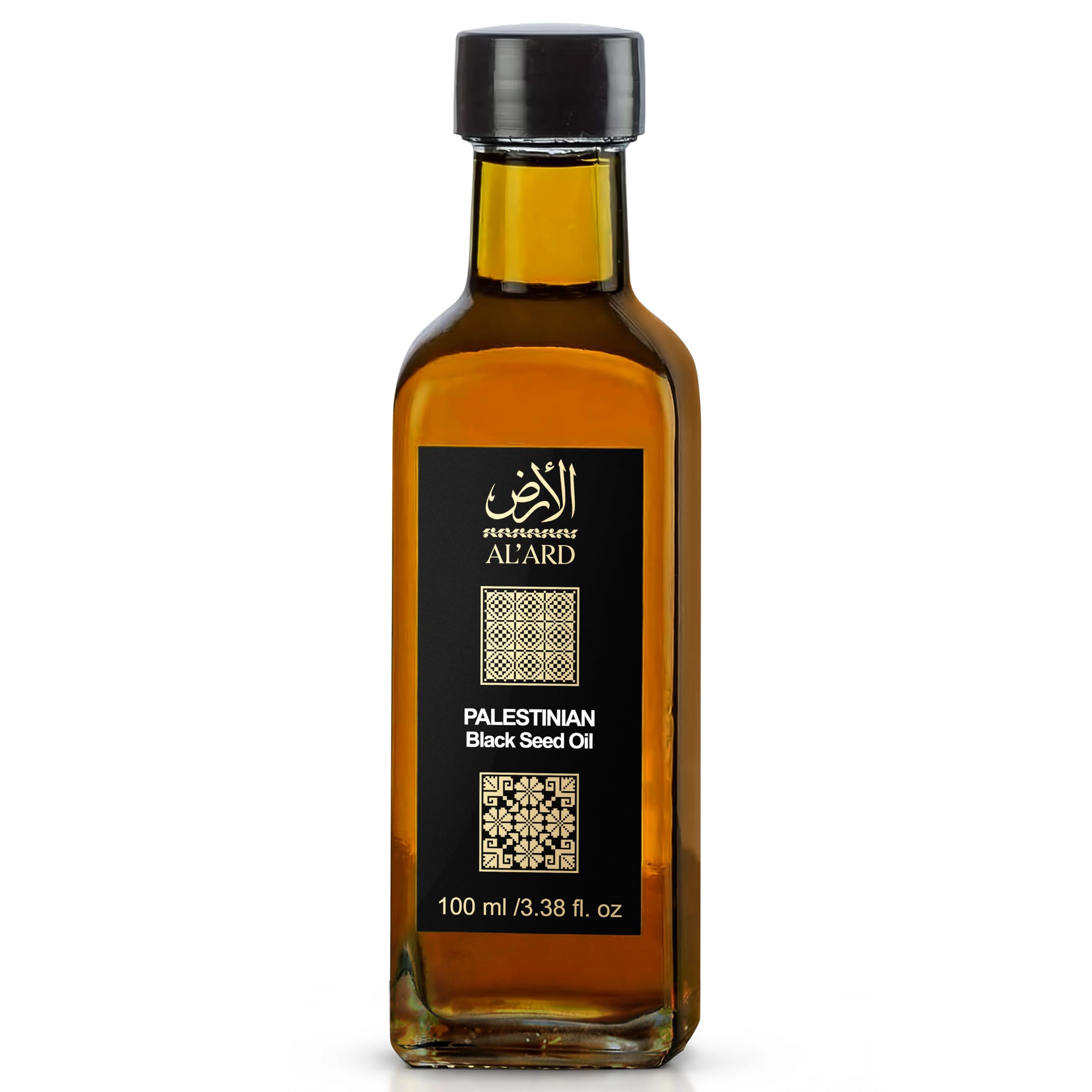 Al'Ard Organic Black Seed Oil, Cold Pressed & Unrefined Cumin 100mL/3.38fl