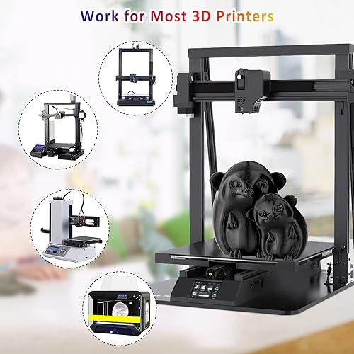 Miniatura 7 de Filamento PLA para impresora 3D, filamento PLA de 0.069 in, carrete de 2.2 lbs2.2 libras, filamento de impresión 3D de 0.069 in, precisión