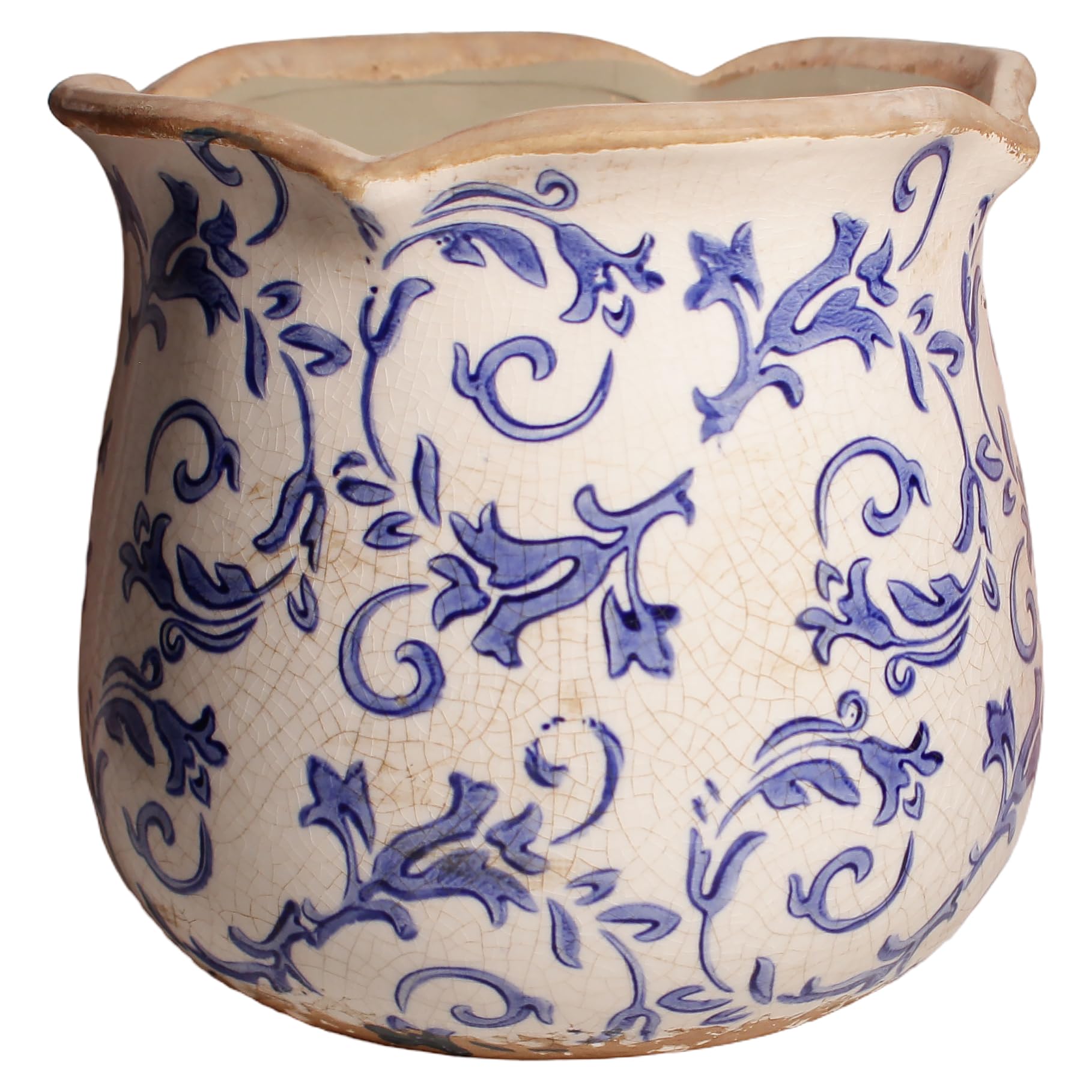 Xiaan Jiaju Retro Distressed Ceramic Flower Pot