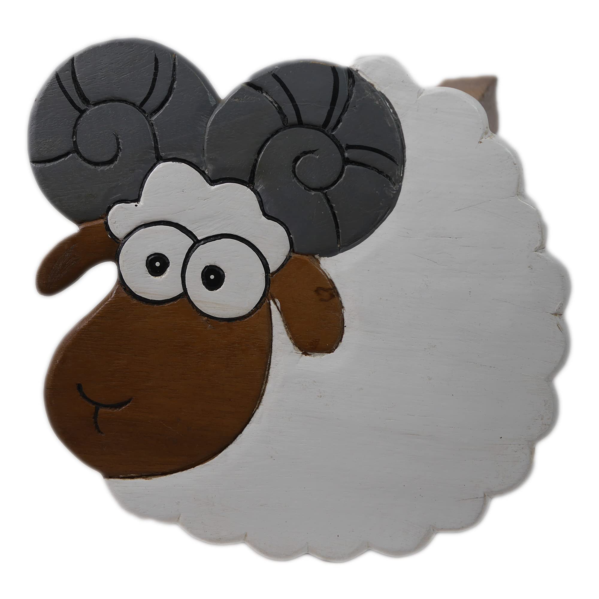 ART-CRAFT Vielseitiger Kinderhocker Holzhocker rund aus Mass