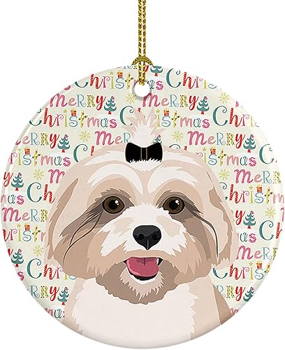 Miniatura 212 de Caroline's Treasures Adorno navideño de husky siberiano en blanco y negro #2 de cerámica para árbol de Navidad, decoración colgante para el hogar,