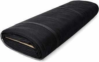 FabricLA 100% Nylon Tulle Mesh Fabric - Wedding Tulle Veil Fabric - 108" Wide 270 CM Tulle Fabric Bolt of 50 Yard - Use as Wedding Gowns, Veils, Dresses, Interior Design - Black