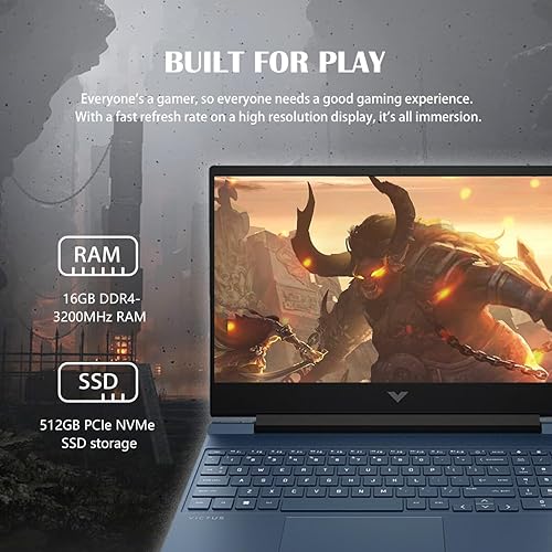 Miniatura 3 de HP Victus 15.6" Full HD 144Hz - Portátil para juegos, Intel Core i5-13420H, memoria de 16GB, NVIDIA GeForce RTX 3050, SSD de 512 GB, Bluetooth,