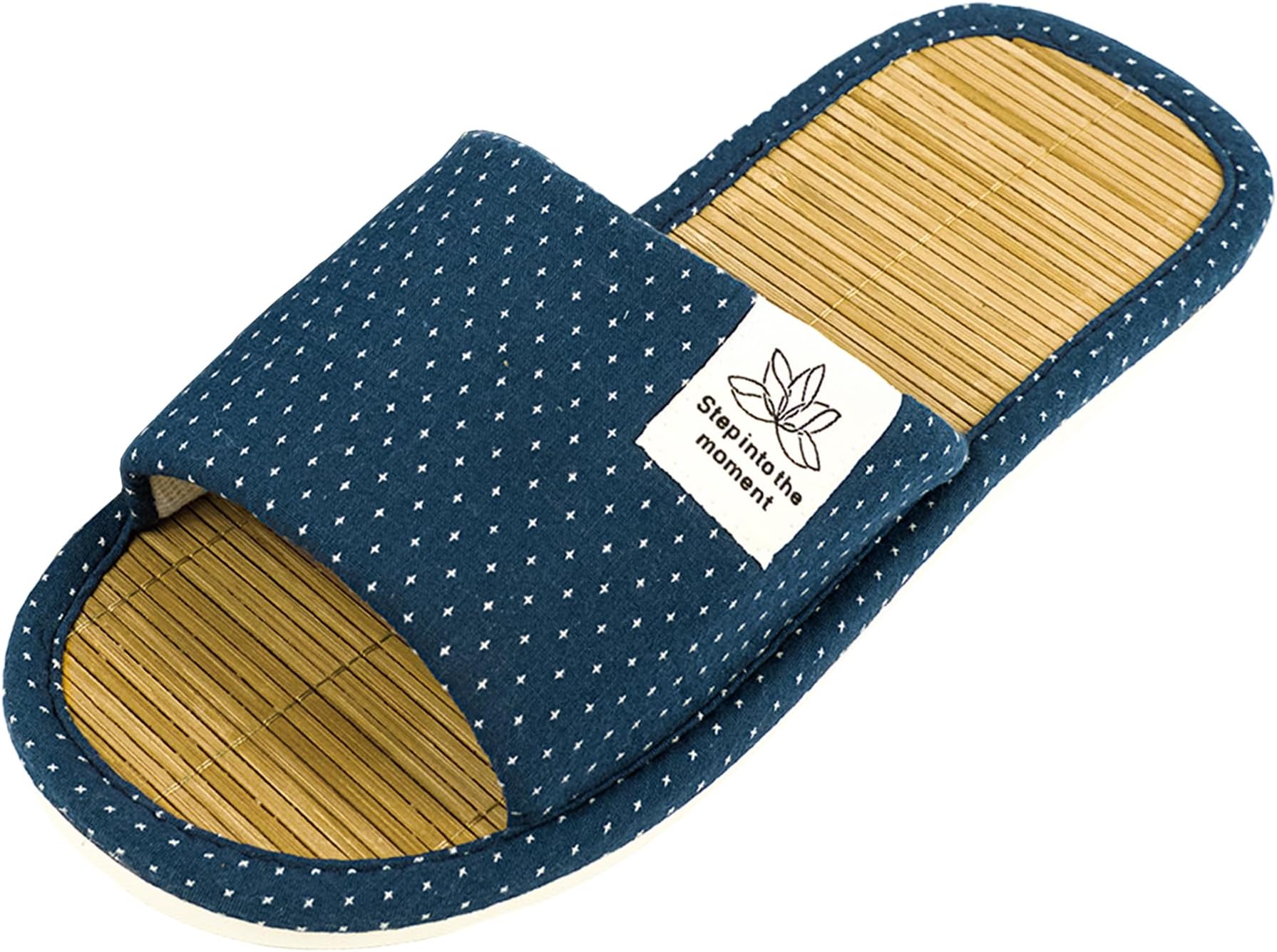 Zenley - Japanese Bamboo House Slippers for Women and Men Indoor - Organic Soft Cotton Fabric for Ultimate Comfort