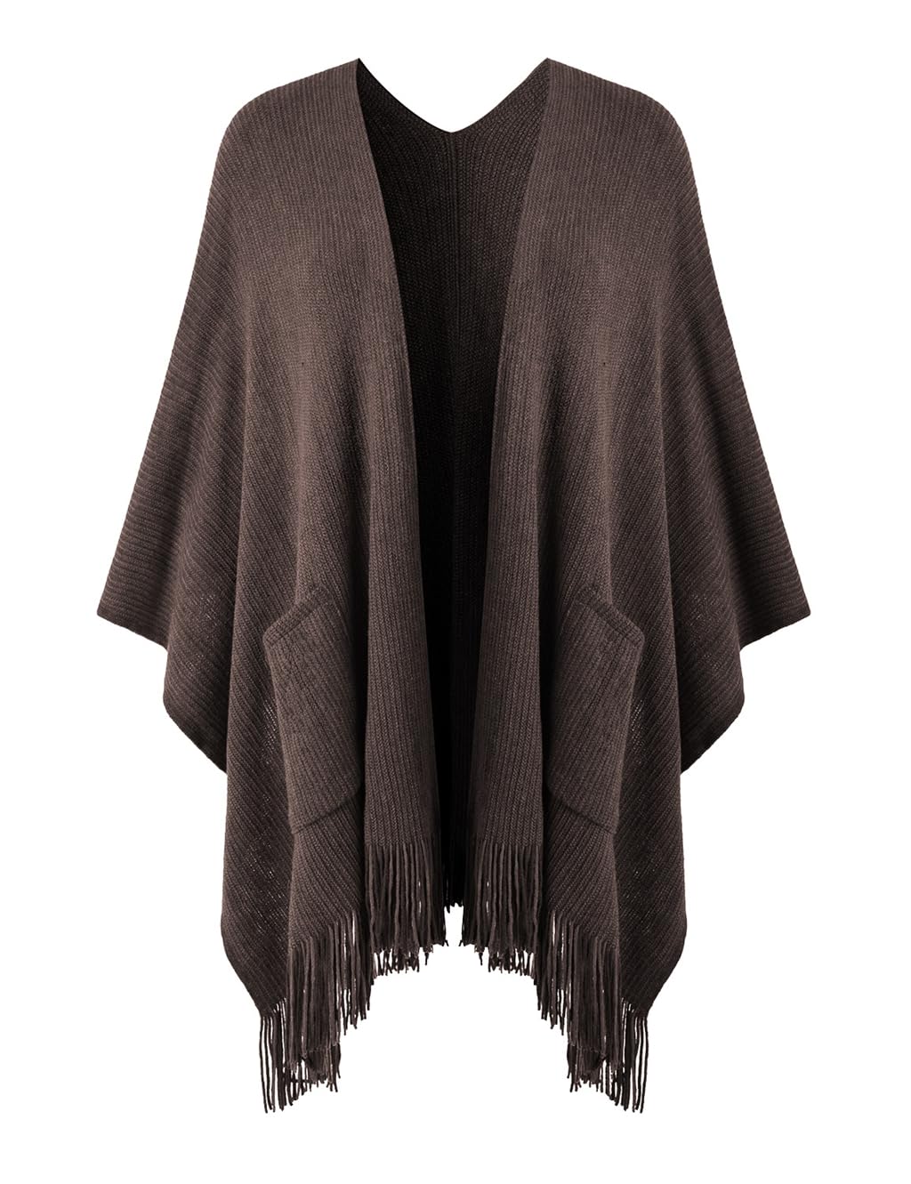 Ferand Shawl Wraps for Women with Pockets, Open Front Poncho Cape