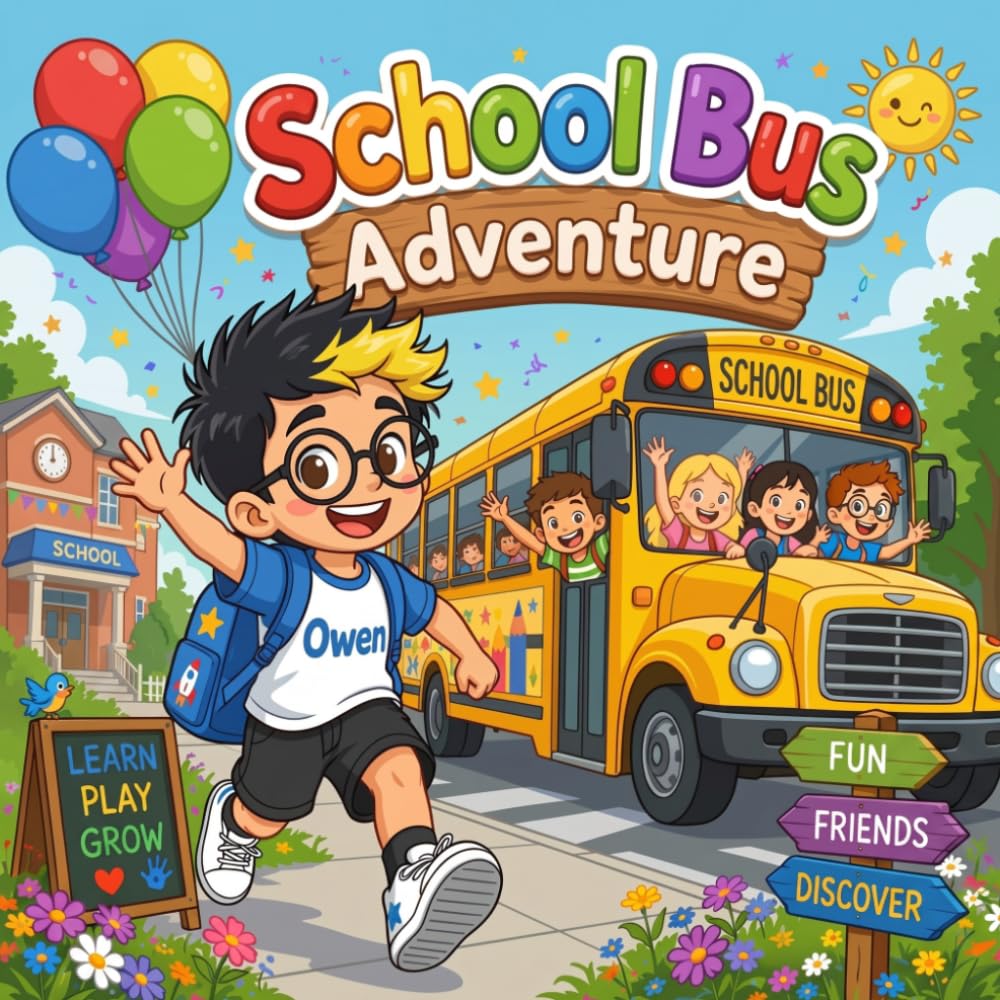 School Bus Adventure: A First Time Riding the School Bus Book for Kids