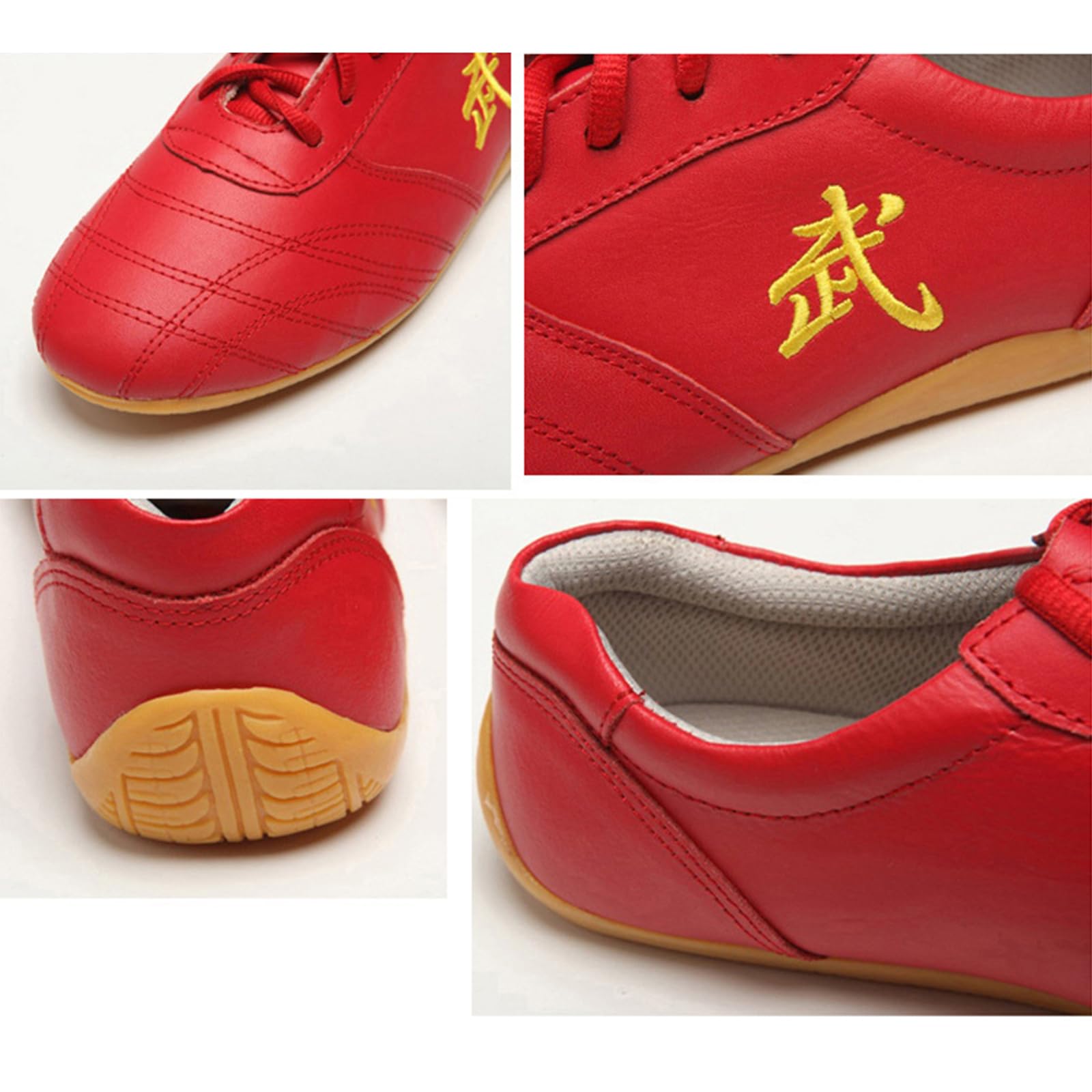 Scarpe da Kung Fu Tai Chi, Traspirante in Pelle Antiscivolo Taekwondo Shoes - Unisex Taekwondo Boxe Tai Chi Sport Scarpe da Ginnastica per Bambini Adulti
