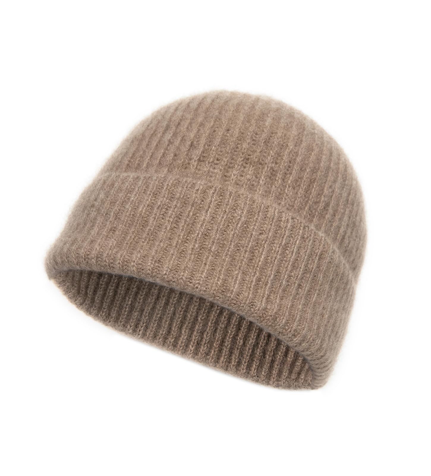 Villand Cappello a Coste in Cashmere al 100% per Uomo, Cuffia Invernale da Sci in Cashmere Puro Ultra Morbida