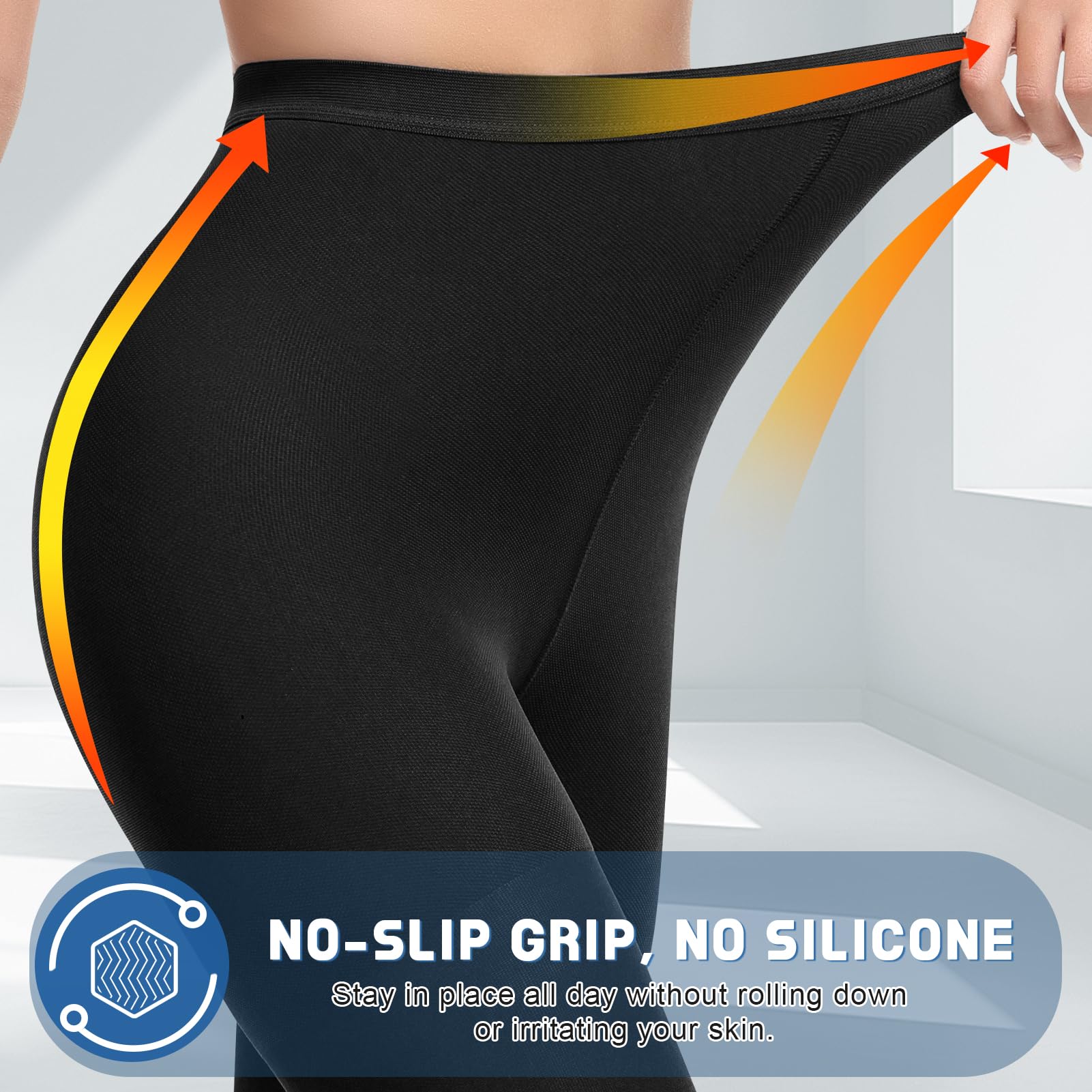 Beister Collant a compressione medica, per donne e uomini, 15-20 mmHg, collant a compressione graduata, opachi, ad alto supporto, per edema, affaticamento delle gambe