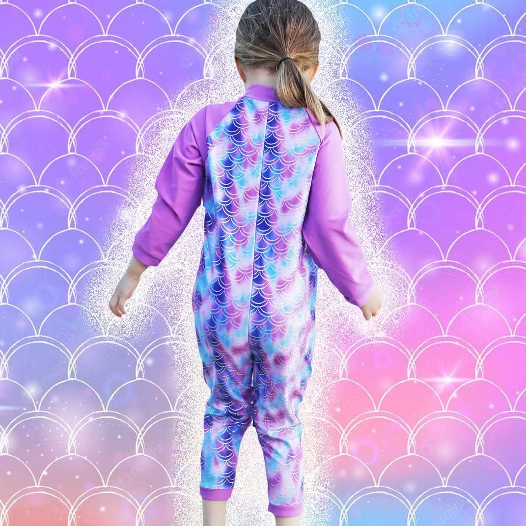 weVSwe Baby Girl Toddler UPF 50+ Rash Guard Swimsuit Sun Protection Beachwear Zipper Bathing Suit 0-3 Years