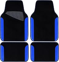 Vista 12 de CAR PASS Alfombrilla impermeable para automóvil, alfombrillas universales para automóvil con almohadilla para el talón del conductor, alfombra