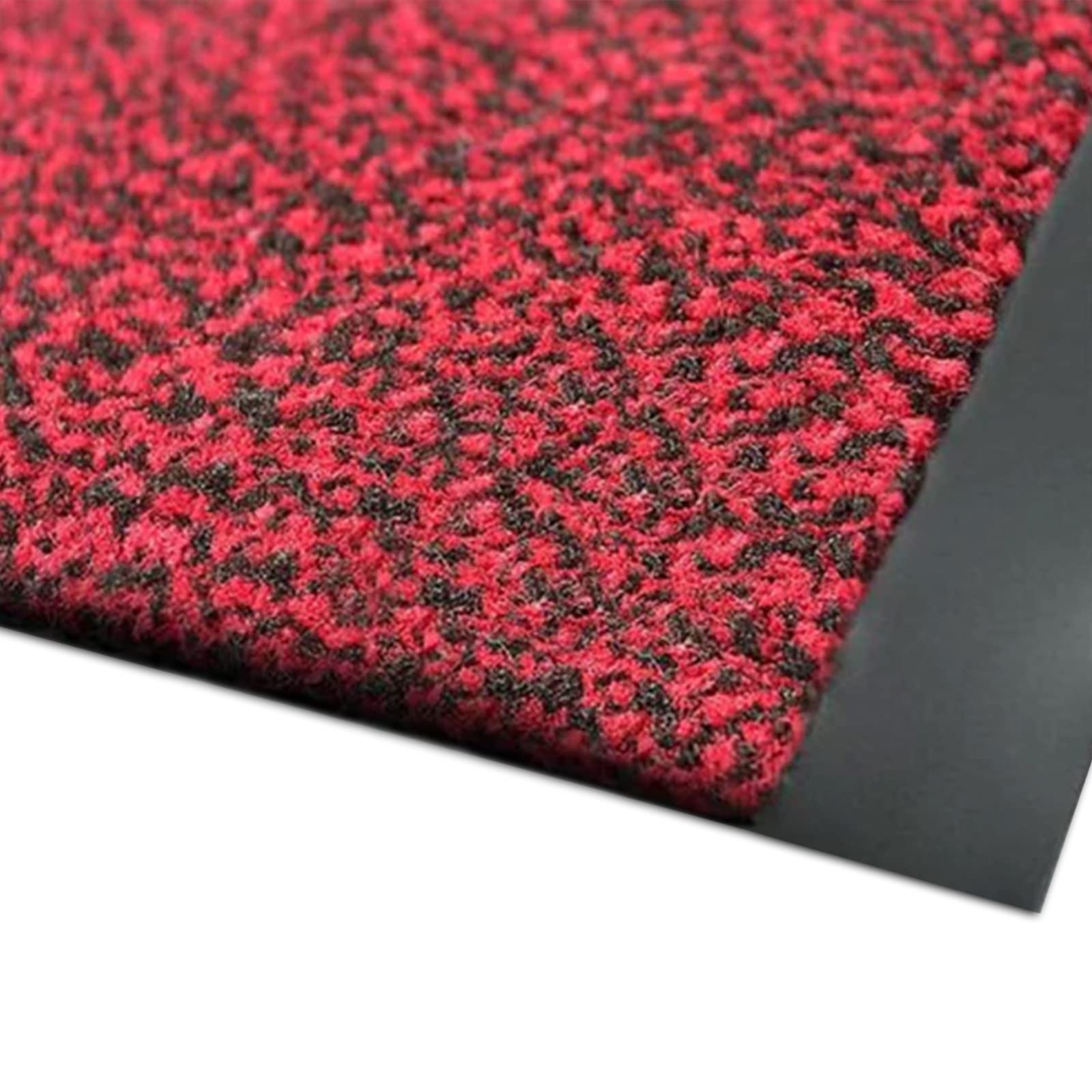 KARAT Zerbino Sky con pelo mélange per ingresso (120 x 150 cm, rosso)