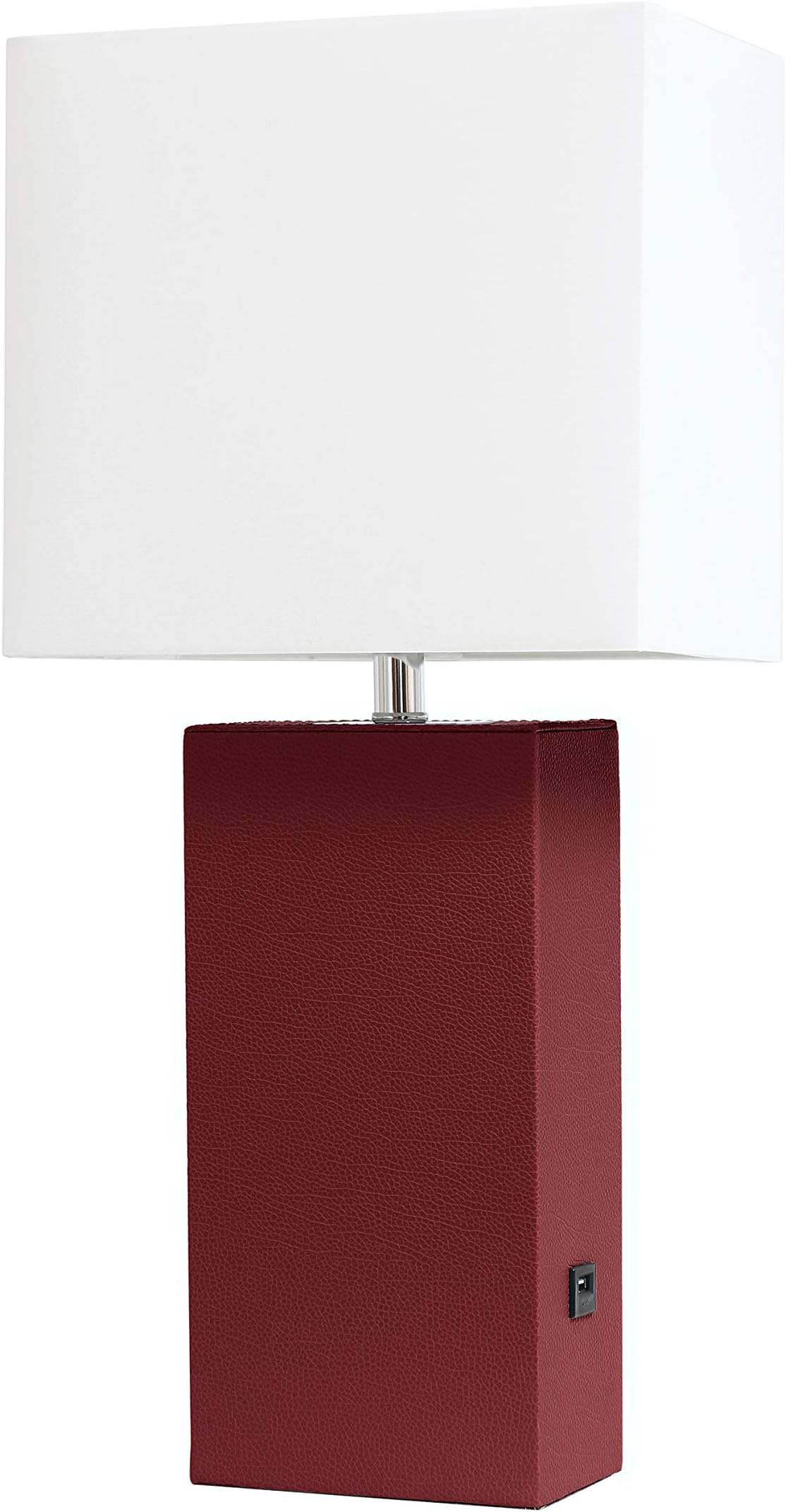OK Lighting OK4101BDA21 24" H Newark Burgundy Set of 2 Table, Lamp