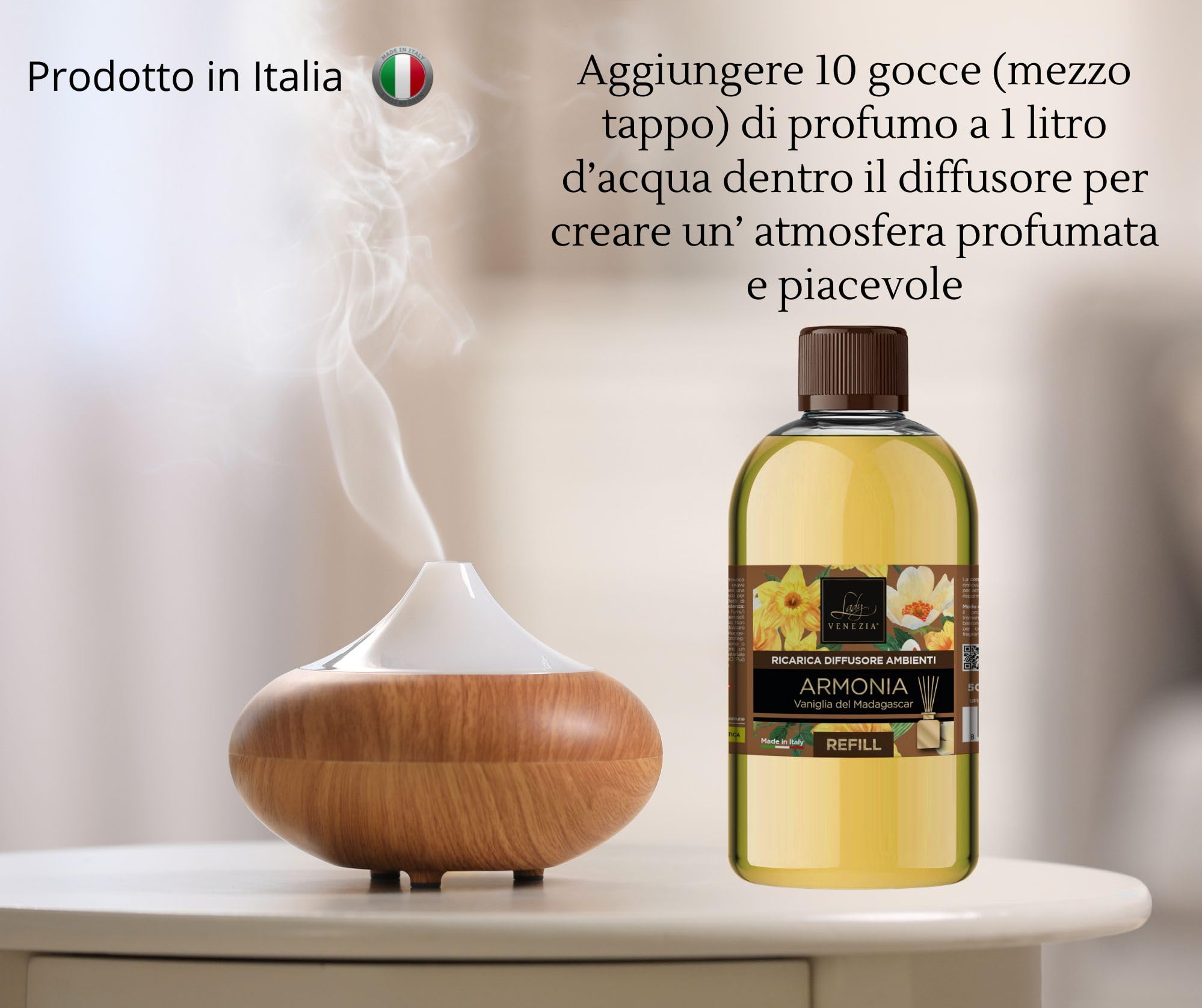 Ricarica Diffusore Ambiente 500ml - Profumo Tè Verde Luxury