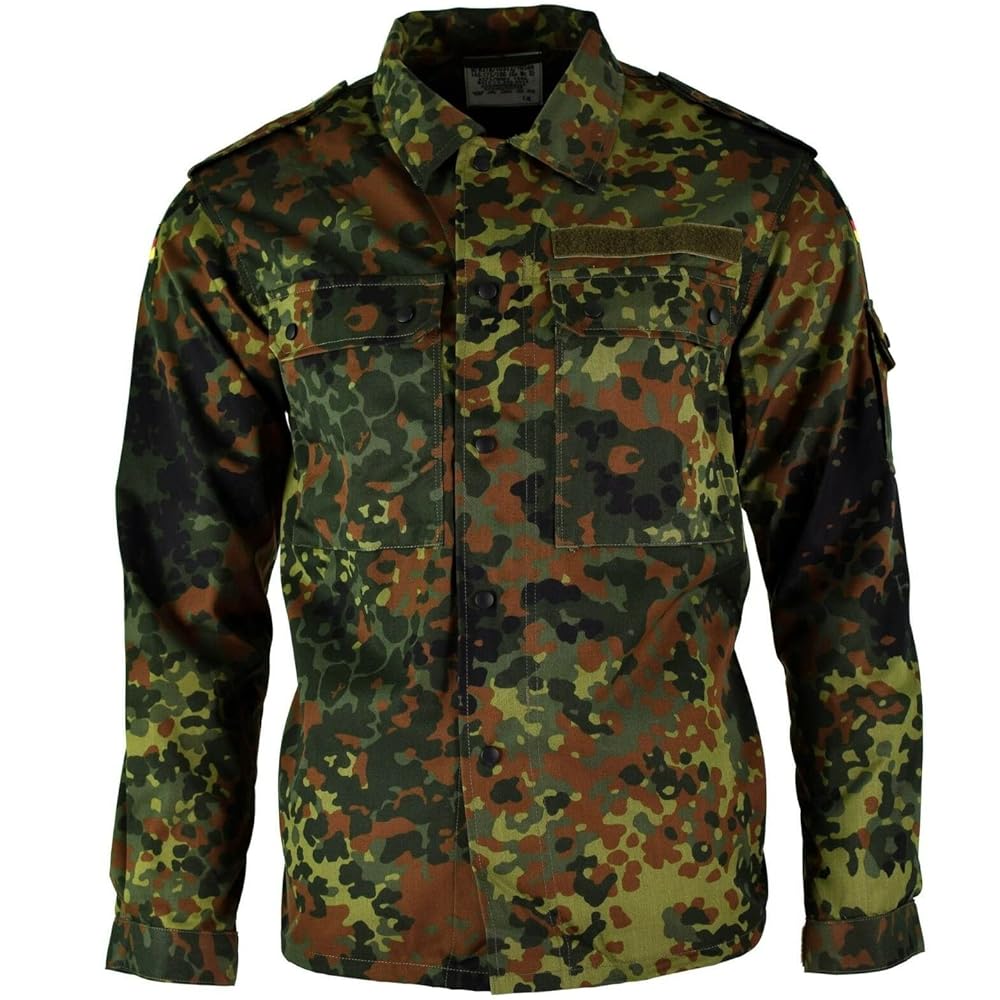 ジャケット・アウター German army camo parke Amazon.com: Original GERMAN ARMY JACKET ZIPPED fleck-tarn