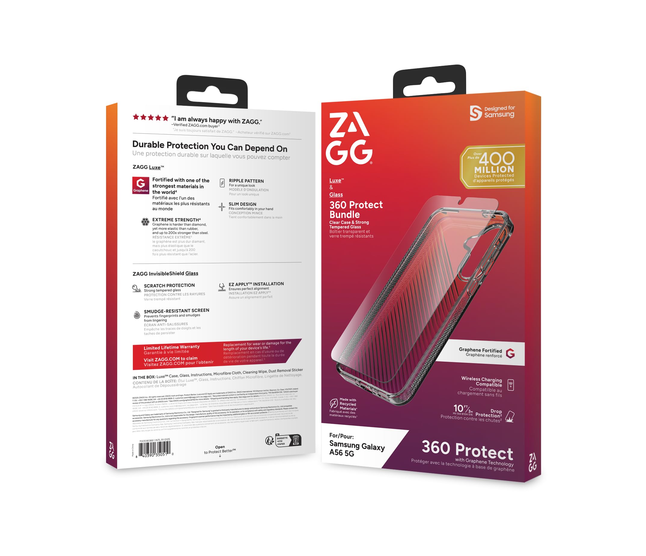 Zagg Luxe & Glass Bundle For Galaxy A56 5G