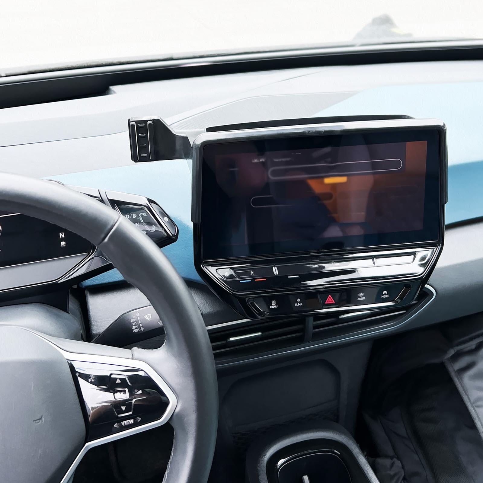 Soporte Móvil Coche para VW ID3 2020-2023, Soporte para teléfono móvil de Coche con Clip para Rejilla de ventilación del Aire Acondicionado LHD