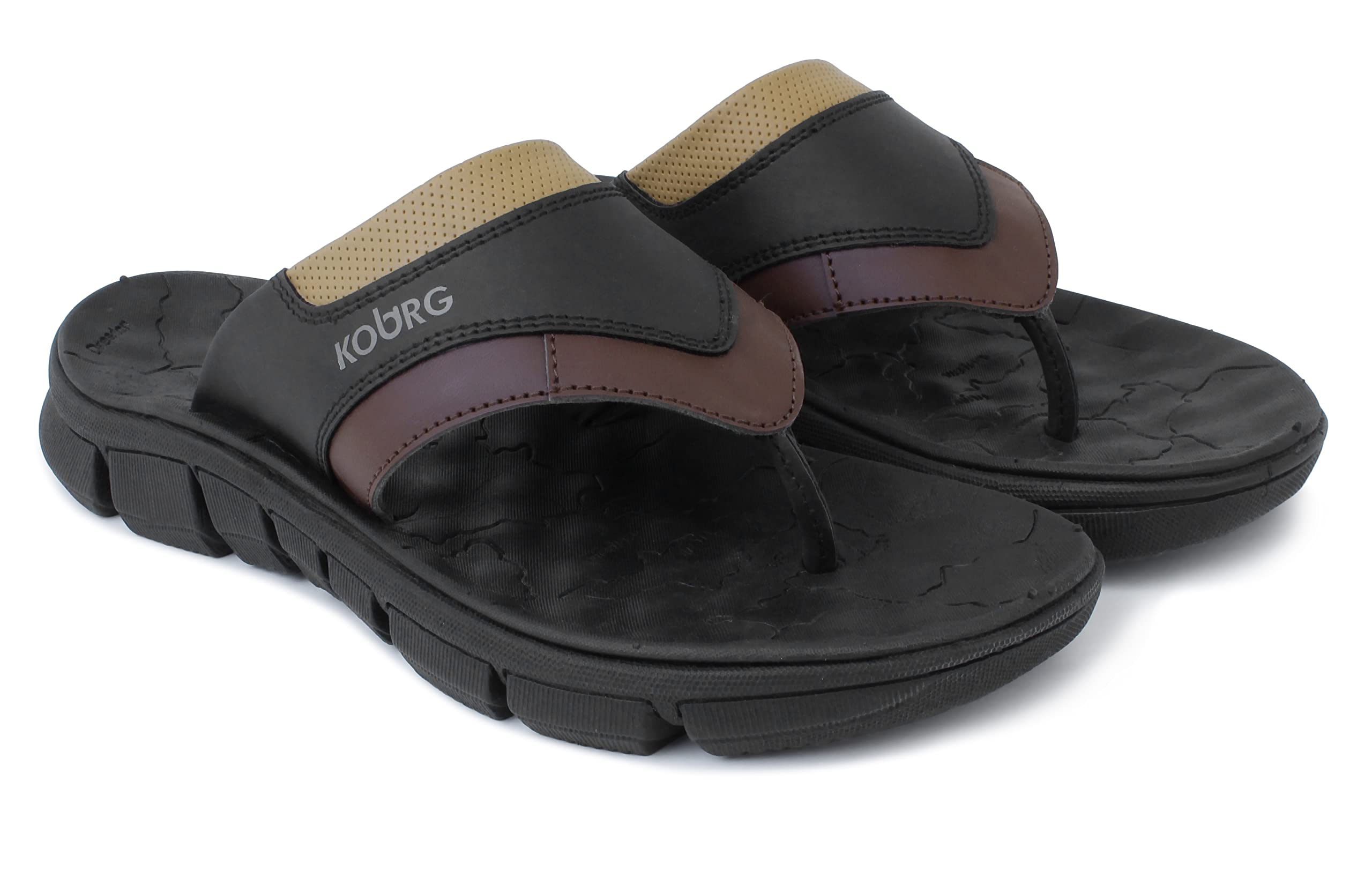 koburg Fertum Men's Flip Flops - Stylish Summer Sandals-picture-29