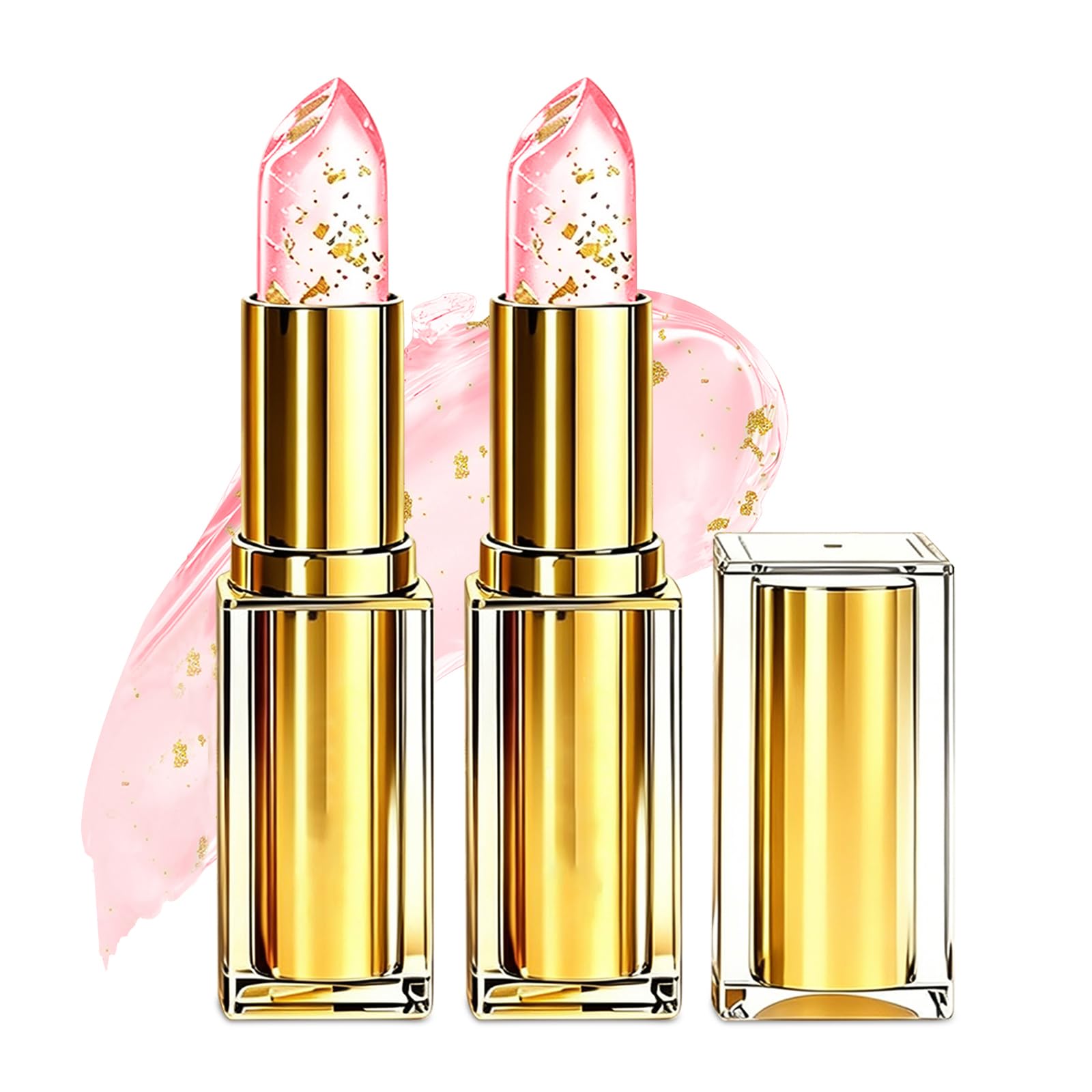 2PCS Areliaa Lipstick, Areliaa Lipstick for Older Women-Clear Reactive Skin-Adaptive Lip Adjusting Stick, Signature Long Lasting Moisturizing Nourishment Mature Lips
